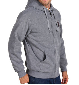 <b>Top</b> Quality <b>Mens</b> <b>Zip</b> <b>up</b> Gray Hoodie - Product Image 2