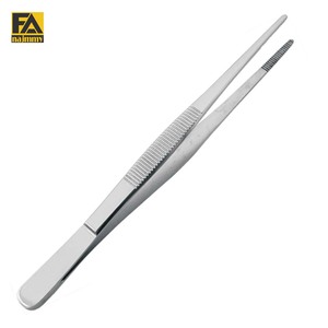 Pince à épiler en acier inoxydable avec pointe dentelée pour épiler les sourcils - Product Image 1