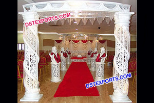 Puerta de entrada de bienvenida de fibra de boda puerta de entrada decorada con flores de boda estilo Rajwada puerta de entrada de boda EE. UU. - Product Image 2