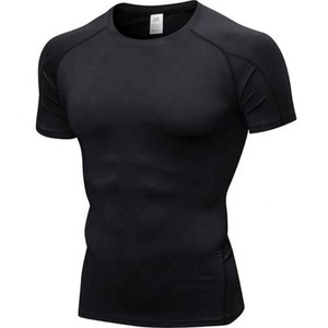 Chemise de Sport à manches courtes pour hommes, séchage rapide, Compression, haut, nouveau modèle - Product Image 1
