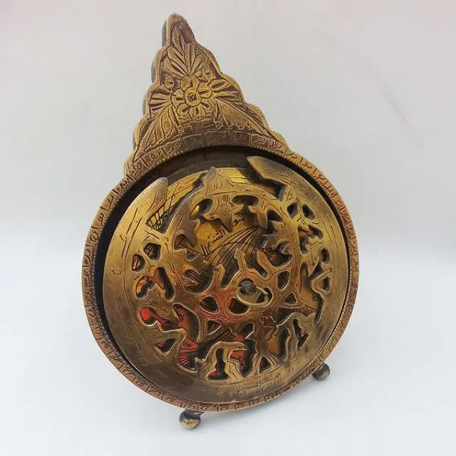 Astrolabe antiguidade náutica de bronze, fantasia de luxo, melhor design de decoração padrão astrolabe