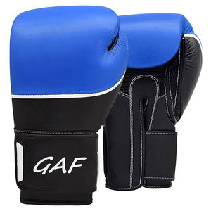 Gants de boxe bleu 16oz Pu Gants gants de boxe entraînement pour karaté Art martial grappling Fitness Taekwondo Sparring - Product Image 1