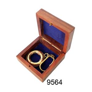LLavero de Metal náutico con caja de madera, artesanías, de latón, ancla de barco, para regalo o venta - Product Image 2
