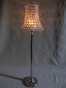 Grand candélabre en métal argenté pour décoration de mariage pour ajouter des touches élégantes - Product Image 4