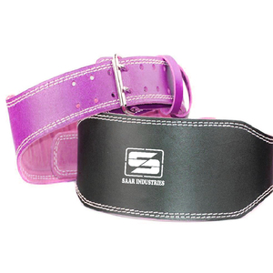 เข็มขัดหนังวัวแท้สำหรับฝึกยกน้ำหนักเข็มขัดหนังวัวสำหรับออกกำลังกายแบบตรงมีโลโก้ออกแบบได้ตามต้องการ - Product Image 1