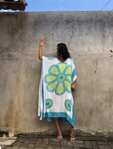 Caftan avec imprimé numérique pour la plage, tenue de nuit coupe ample, nouveau modèle 2020 - Product Image 6