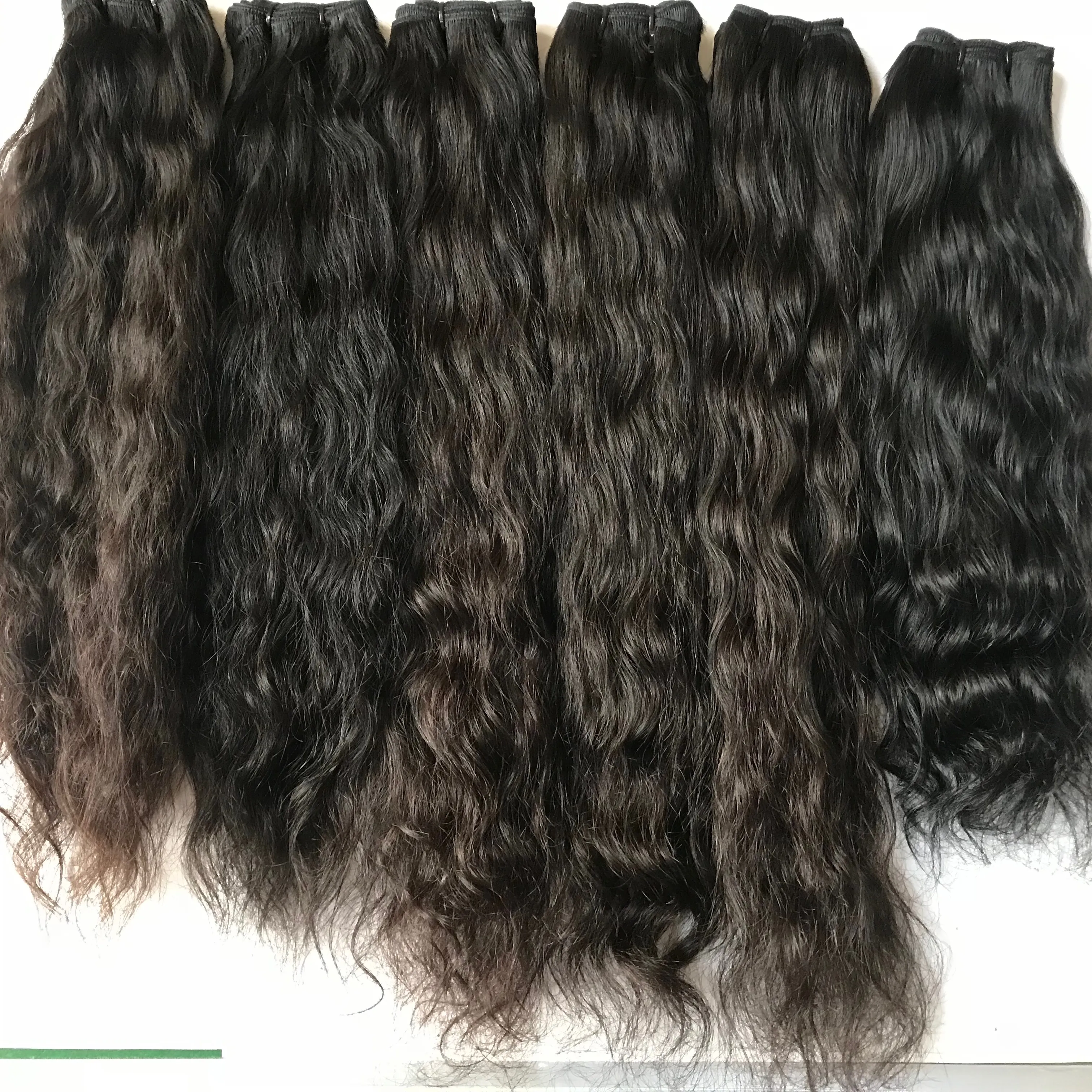 Atacado Lista de Preços Cabelo Humano de Remy do Indiano 100% Natural, Virgem Importação Mulher Índia Cabelo Humano, mais recente Cabelo Tece