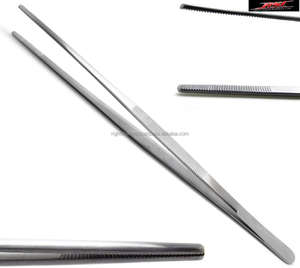 Pince à épiler pour pansements 12 "Pince à tissu 3.5 cm Pointe dentelée Outils médicaux chirurgicaux Instruments - Product Image 2