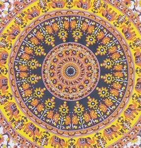 Mandala porte décor Ombre affiche tenture murale ethnique petite tapisserie 40*30 Hippie coton belle par les expéditeurs indiens - Product Image 1