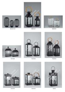 Farol de Hierro Estilo Nórdico Hecho a Mano, Recubrimiento de Polvo Negro, Portavelas en Relieve, Decoración Navideña para Exteriores, Bodas y Hogares - Product Image 3