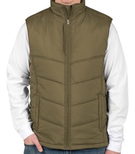 Chaleco Acolchado Sin Mangas para Hombre y Mujer, Talla Grande, Personalizable al por Mayor, Cortavientos, Impermeable, Tejido, Informal - Product Image 1