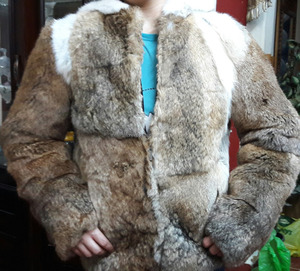 Chaqueta de piel de conejo Real para hombre - Product Image 2