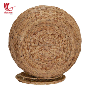Round Weave Water Hyacinth Laundry <b>Basket</b>, <b>Straw</b> Storage <b>Basket</b> in Vietnam Wholesale - Product Image 3