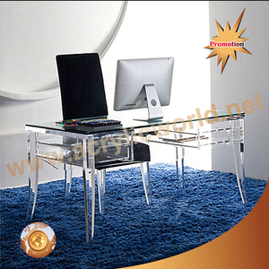 Table gigogne en acrylique transparent personnalisée chaise de bureau en acrylique - Product Image 3