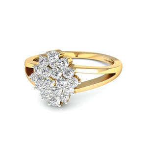Anillo de Diamantes Certificados para Mujer |   Anillo de Lujo de Oro Amarillo de 14K para Fiestas |   Regalo de Aniversario de Compromiso |   Joyería Fina - Product Image 1