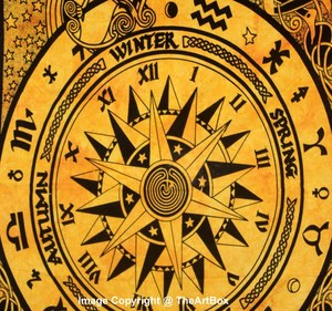 Custom Made Celtic Cycle of Ages Wall Hanging Tapestry Indian Wall Art Cotton Bohemian Hippie Bedroom Decor Tapestry <b>Poster</b> - Product Image 6