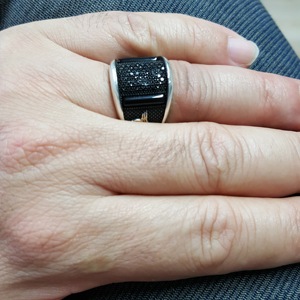 Anillo otomano de Plata de Ley 925K para hombre, anillo turco de circón, Model27 - Product Image 4