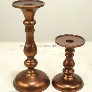 Bougeoir Bronze Antique décoratif pour la décoration intérieure pièce maîtresse pour la décoration d'anniversaire de mariage de fête de mariage - Product Image 1