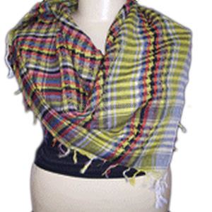 100% Cotton Shemagh Keffiyeh Arab Scarf Multi-Color <b>Embroidered</b> Box Pattern Plastic Color Square Material Scarves & <b>Shawls</b> - Product Image 1