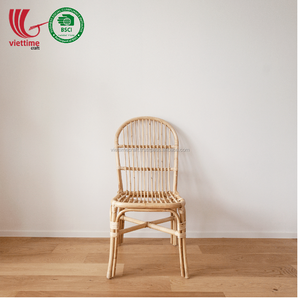Silla de comedor de ratán redonda moderna de nuevo diseño 2019, silla de jardín al por mayor de Color Natural de Viettime Craft - Product Image 2