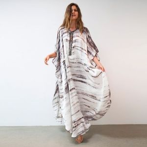 Robe longue en dentelle, vêtement de plage, Maxi caftan, produit de qualité, livraison gratuite - Product Image 1