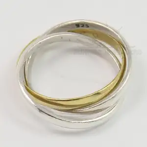 2mm Wide Bands 3 Pieces Stack Men's Women's Ring Choose All Sizes 925 Solid Sterling Silver Jewelry