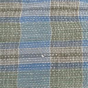 Edredón Kantha hecho a mano Reversible de alta calidad, tiro verde único para uso en el hogar o el hotel, suministro al por mayor - Product Image 6