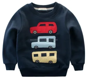 Spring Cotton Kids Toddler Clothes Boy Long Sleeves Car Printed Hooded Suit for kids from Bangladesh