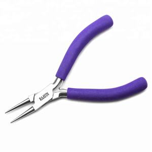Mini Alicates de agarre de alta calidad de punta redonda, fabricación de joyas, alicates Mini en herramienta, precio al por mayor, alicates de corte final para cortar alambre - Product Image 1