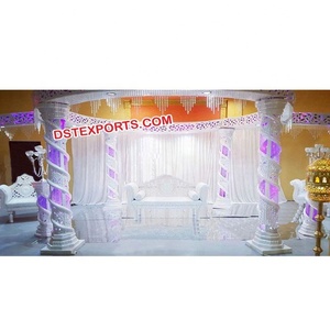 Moderno Mandap de Cristal para Bodas, Hermoso Mandap de Cristal para Ceremonia Nupcial, Último Diseño de Mandap de Cristal de Fibra para Bodas - Product Image 1