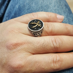 Nhẫn Ottoman Bằng Bạc Sterling 925K Đàn Ông Thổ Nhĩ Kỳ Nhẫn Hồi Giáo Model1 - Product Image 5