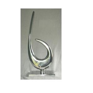 Sculptures métalliques avec finition miroir, fabriquées en aluminium moulé, décoration intérieure, sculptures abstraites en métal - Product Image 4
