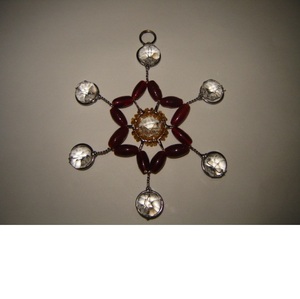 Décorations de Noël florales d'extérieur suspendues Décor de vacances festif pour l'extérieur - Product Image 1