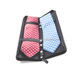 Vente en gros le plus récent étui à cravate de voyage de luxe avec fermeture à glissière - Product Image 1