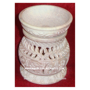 Soapstone Antique Beautiful Aroma Oil Warmer - Product Image 1