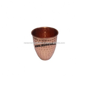 Gobelet d'eau martelé en cuivre pur, pour la guérison, produit péruvien, accessoires de table - Product Image 3