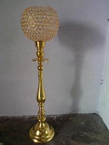Soporte de pilar de bola de cristal con acabado plateado hecho a mano, decoraciones para fiesta de boda, características de Metal, también se puede usar candelabro - Product Image 5