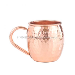 New 16 oz <b>Ceramic</b> Cup with Copper Handle Copper Cup - Product Image 2