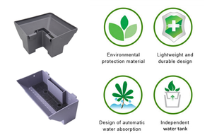 Verja vertical para jardín, bandeja de pared verde, valla verde, paisaje <span class=keywords><strong>urbano</strong></span>, productos verdes, macetas verticales para jardín - Product Image 2