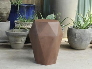 Table d'appoint en béton géométrique légère de haute qualité pour salon et chambre à coucher Design moderne Dessus de table imperméable durable - Product Image 4