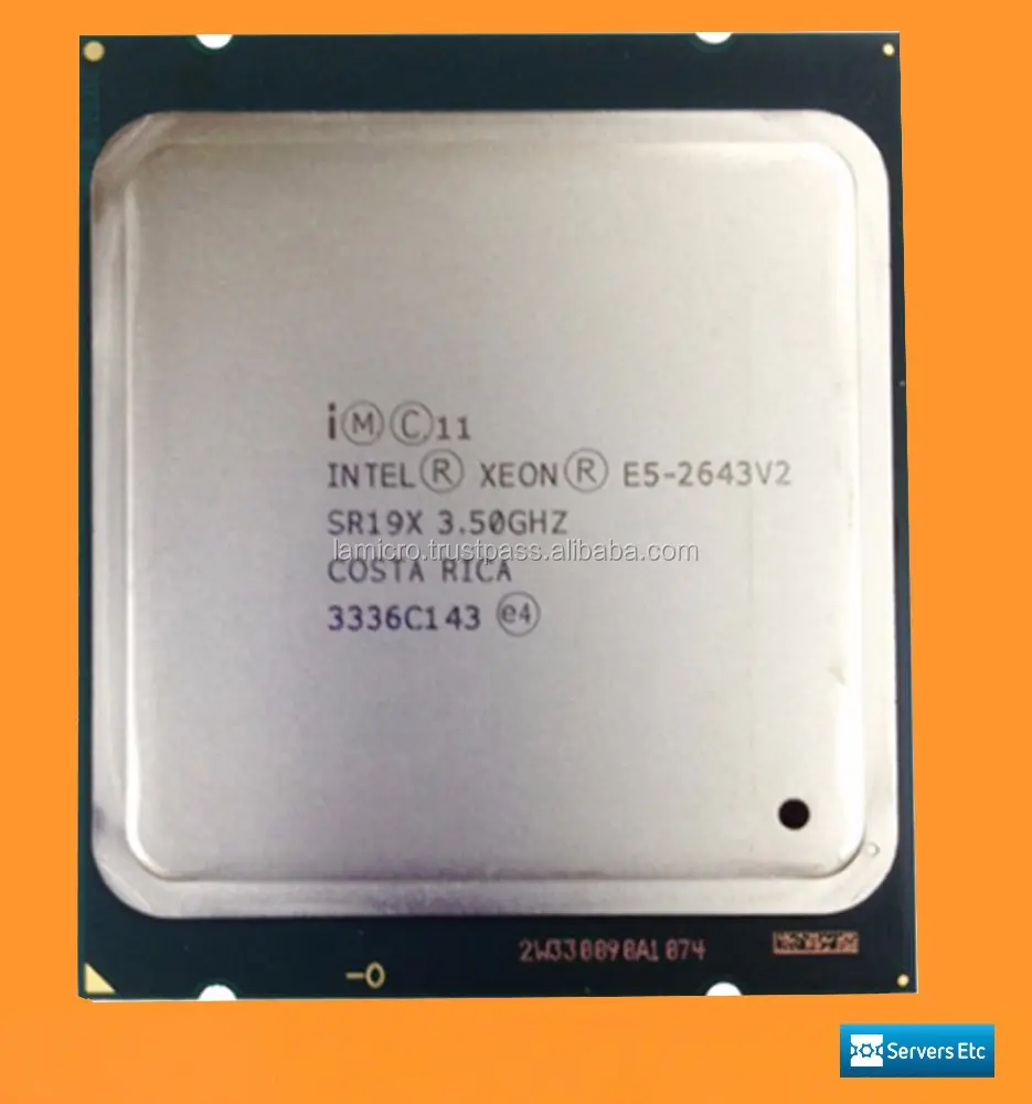 INTEL XEON E5-2643 V2 3.50GHZ 6-CORE CPU PROCESSOR - SR19X