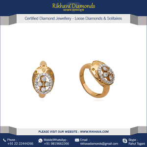 Elegante anillo de bodas de oro rosa de 18kt con diamantes deslumbrantes Lujo Romántico para su Día Especial - Product Image 4