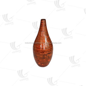 Florero de bambú lacado para decoración del hogar, alta calidad - Product Image 5