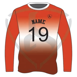 Maillot de basketball personnalisé pour homme, rouge, manches longues, impression par sublimation, évacuation de l'humidité, col rond, manches complètes, vêtements d'équipe pour adultes - Product Image 3