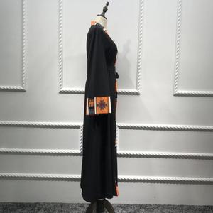 Custom Muslim <b>Women</b> Striped Abaya Dubai Kaftan Robe <b>Kimono</b> - Product Image 5