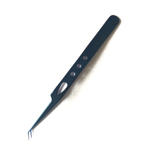 Vente chaude Professionnel Extension De Cils Pince À Épiler 45 Degrés Durable En Acier Inoxydable Ciseaux Pétale Conçu Poignée Pointu - Product Image 2