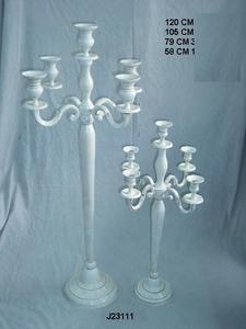 Candelabro de Aluminio Fundido para Nueve Velas con Acabado de Espejo, Decoración de Bodas, Candelabros de Metal - Product Image 6