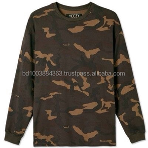 Camiseta con estampado de bandera de camoWSL algodón en blanco de peso pesado de manga corta uniforme juvenil ropa de calle escolar logotipo personalizado camiseta de gran tamaño - Product Image 1