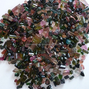 Tourmaline, pierre précieuse naturelle brute, couleurs mélangées, Inde, Coscatlexports DS1489856, effets optiques naturels spéciaux - Product Image 2