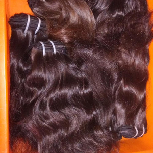 Cheveux bruts à double trame de bonne qualité Extension de cheveux humains vierges la plus vendue. Extension de cheveux humains bruts naturels - Product Image 1